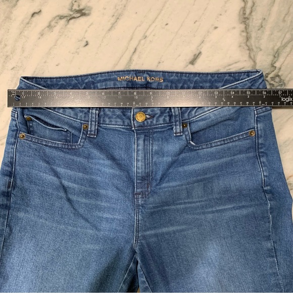 Michael Kors Medium Vintage Blue Cropped Split Ankle Hem‎ Denim Jeans Siz… - Picture 7 of 10